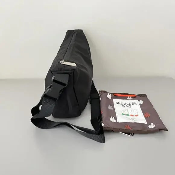 Weekend Day Pack Miffy Embriodery Foldable Crossbody Bag NEW - Picture 2 of 6